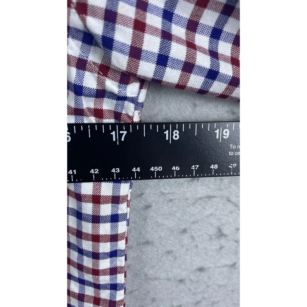 Ralph Lauren Shirt Boys Large Red Blue Plaid Button‎ Down Long Sleeve